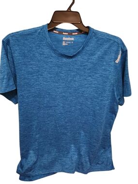 Reebok Men’s Heathered Blue Short Sleeve Performance Tee